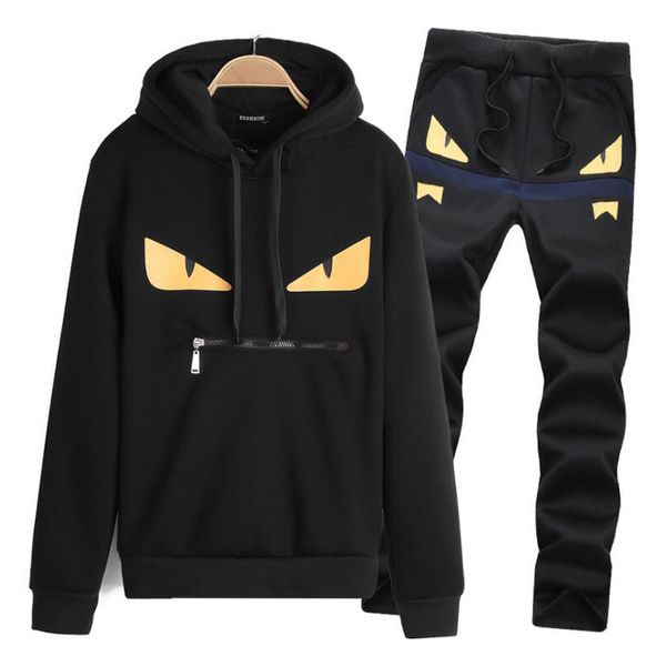 simple fashion mens little monster prints designer tracksuits men's hooded long sleeved sweater trousers casual two piece, Blue;black
simple fashion mens little monster prints designer tracksuits men's hooded long sleeved sweater trousers casual two piece, Blue;black