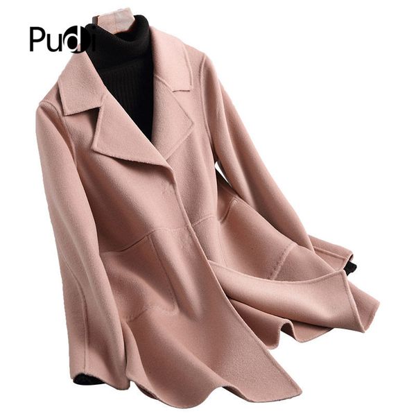 women's fur & faux pudi a38030-1 real double wool coat jacket overcoat women winter warm 2021 fashion, Black
women's fur & faux pudi a38030-1 real double wool coat jacket overcoat women winter warm 2021 fashion, Black