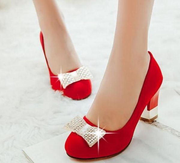 2019 women's shoes in spring and autumn with new style high heel coarse heel round head bowknot suede@273, Black
2019 women's shoes in spring and autumn with new style high heel coarse heel round head bowknot suede@273, Black