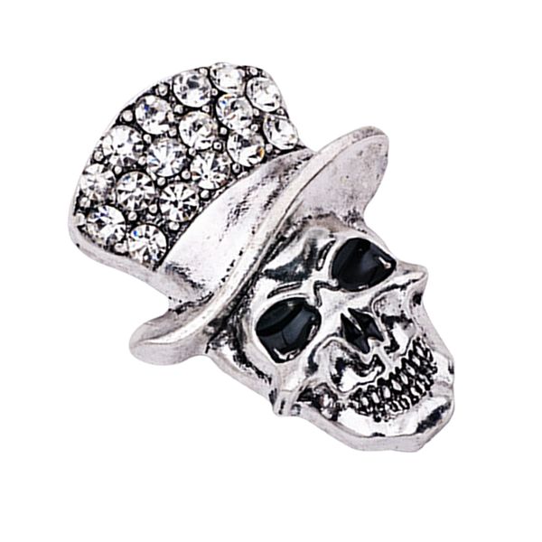 gothic rhinestone brooch pin skull head badge lapel pins - vintage suit shirt brooch burtton for wedding hallowen party accessories, Gray
gothic rhinestone brooch pin skull head badge lapel pins - vintage suit shirt brooch burtton for wedding hallowen party accessories, Gray