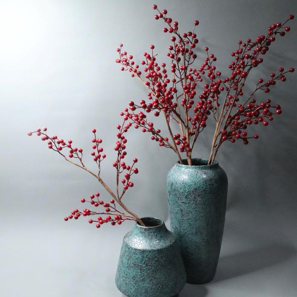 red berries artificial berry stems fake plant holly christmas berries for festival holiday craft wedding home decro dropshipping
red berries artificial berry stems fake plant holly christmas berries for festival holiday craft wedding home decro dropshipping