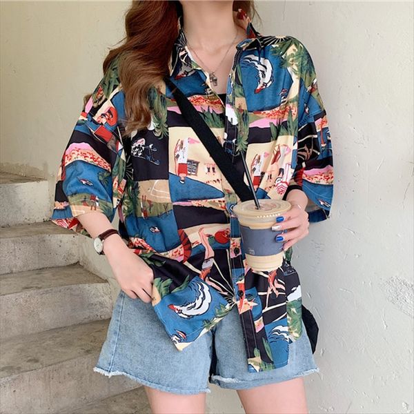 short-sleeved women's t- 2020 summer clothes loose clothing shirt design beach sunscreen shirt women's clothing, White
short-sleeved women's t- 2020 summer clothes loose clothing shirt design beach sunscreen shirt women's clothing, White