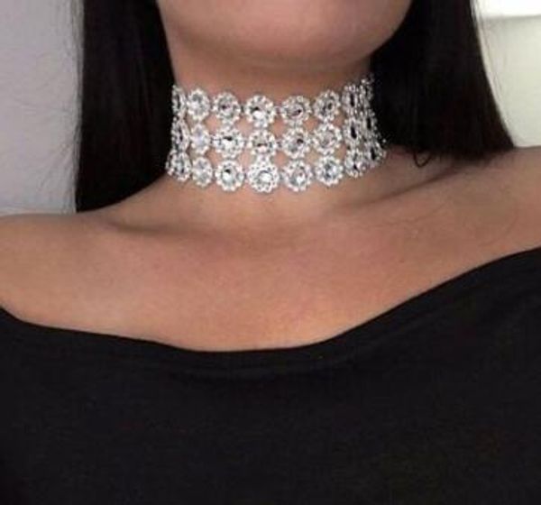 bling clavicle choker necklace flower women wedding engagement necklaces collares mujer collier bijoux steampunk chokers, Silver
bling clavicle choker necklace flower women wedding engagement necklaces collares mujer collier bijoux steampunk chokers, Silver