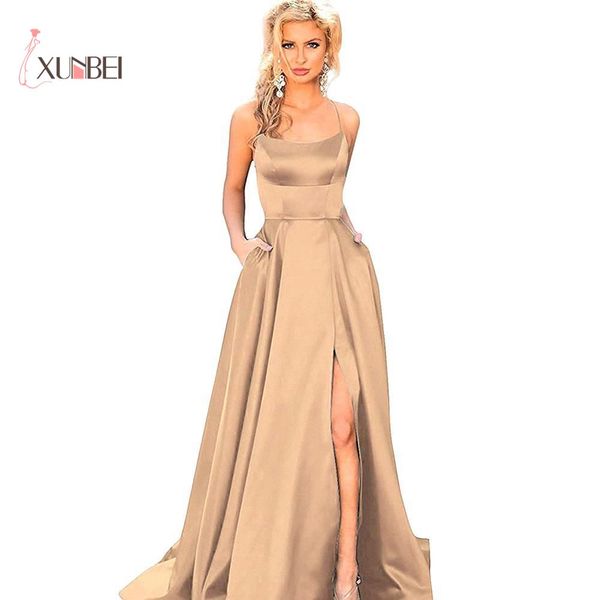 2020 back candy color evening dresses side slit evening dress robe de soiree formal party dress prom gown, White;pink
2020 back candy color evening dresses side slit evening dress robe de soiree formal party dress prom gown, White;pink
