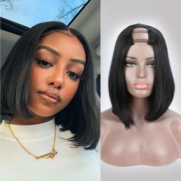 2*4 middle part u part bob wig 100% brazilian virgin short bob human hair upart wigs for black women, Black;brown
2*4 middle part u part bob wig 100% brazilian virgin short bob human hair upart wigs for black women, Black;brown