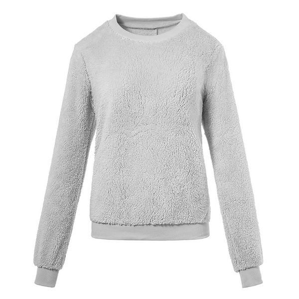 women sweatshirt o-neck plush fashion imitation lambskin round neck long sleeve thicker autumn winter blouse sudadera mujer 2019, Black
women sweatshirt o-neck plush fashion imitation lambskin round neck long sleeve thicker autumn winter blouse sudadera mujer 2019, Black