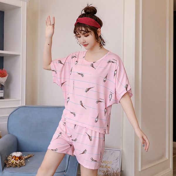 casual striped thin print short sleeve pajamas sets for women 2020 summer shorts sleepwear pyjama homewear pijama mujer clothes, Black;red
casual striped thin print short sleeve pajamas sets for women 2020 summer shorts sleepwear pyjama homewear pijama mujer clothes, Black;red