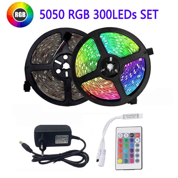 5050 rgb led strip lights tape set 5m водонепроницаемый 12v rgb led гибкая лента 24key 44key пульт дистанционного управления + комплект адап
5050 rgb led strip lights tape set 5m водонепроницаемый 12v rgb led гибкая лента 24key 44key пульт дистанционного управления + комплект адап