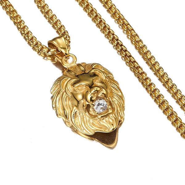 men hip hop lion's head pendant necklaces stainless steel never fade male fashion animal necklace hiphop jewelry drop shipping, Silver
men hip hop lion's head pendant necklaces stainless steel never fade male fashion animal necklace hiphop jewelry drop shipping, Silver