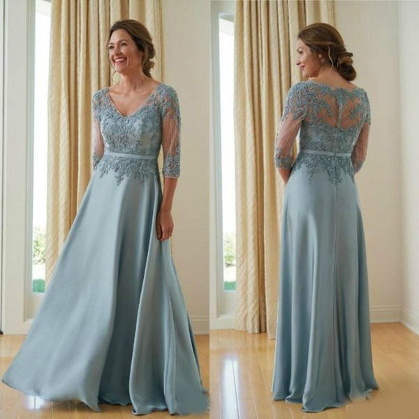 lace mother dresses v neck appliqued 3/4 long sleeves floor length wedding guest gowns custom made mother of the bride dresses, Black;red
lace mother dresses v neck appliqued 3/4 long sleeves floor length wedding guest gowns custom made mother of the bride dresses, Black;red