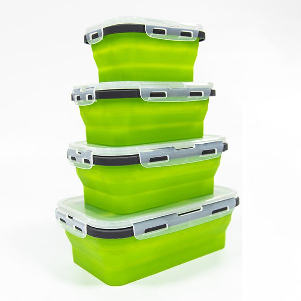 4 pieces foods storage container microwaves grade silicone lunch box collapsible bottles jars boxes
4 pieces foods storage container microwaves grade silicone lunch box collapsible bottles jars boxes