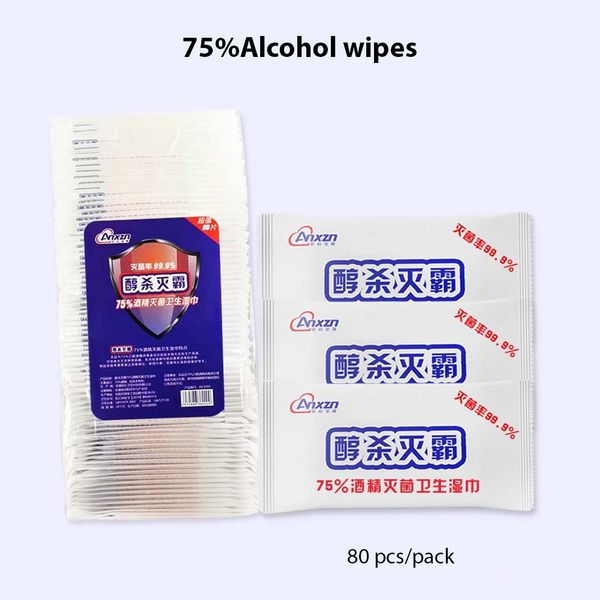 80sheets/pack portable 75% ethanol wet wipes antiseptic cleaning sterilization wipes wet wipes
80sheets/pack portable 75% ethanol wet wipes antiseptic cleaning sterilization wipes wet wipes
