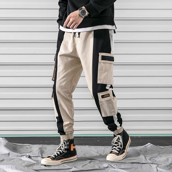 brand designer spring streetwear joggers men spliced pockets man trousers patchwork design mens jogger pants, Black
brand designer spring streetwear joggers men spliced pockets man trousers patchwork design mens jogger pants, Black