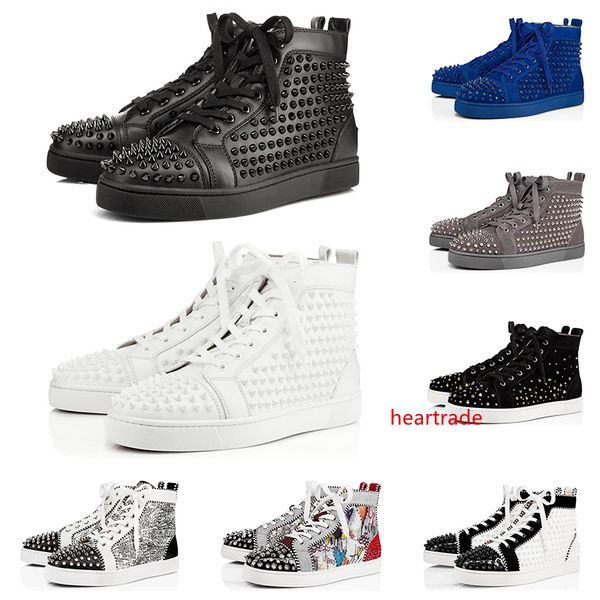 2020 designer shoes men women fashion spike sneakers black red white blue leather suede graffiti flat bottoms luxury casual shoe size 36-47
2020 designer shoes men women fashion spike sneakers black red white blue leather suede graffiti flat bottoms luxury casual shoe size 36-47