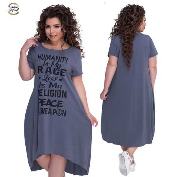 printed letters short sleeve mid-calf dress vestidos big size casual irregular loose dress women autumn dresses designer clothes, Black;gray
printed letters short sleeve mid-calf dress vestidos big size casual irregular loose dress women autumn dresses designer clothes, Black;gray