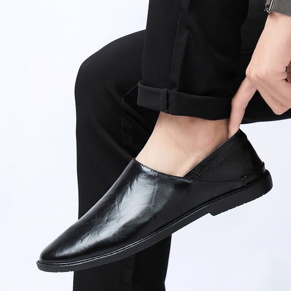 comfortable slip on men loafers casual shoes man genuine leather shoes men flats slip on driving moccasins, Black
comfortable slip on men loafers casual shoes man genuine leather shoes men flats slip on driving moccasins, Black