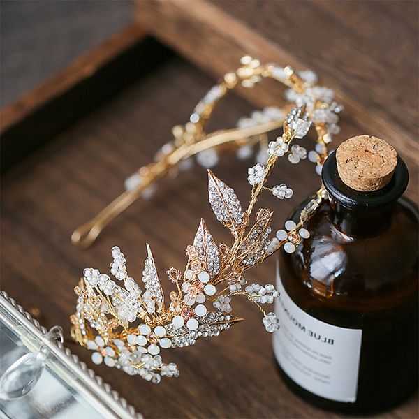 jonnafe delicate gold leaf women prom headpiece hairband floral bridal tiara hair crown handmade wedding headband accessories, Golden;white
jonnafe delicate gold leaf women prom headpiece hairband floral bridal tiara hair crown handmade wedding headband accessories, Golden;white