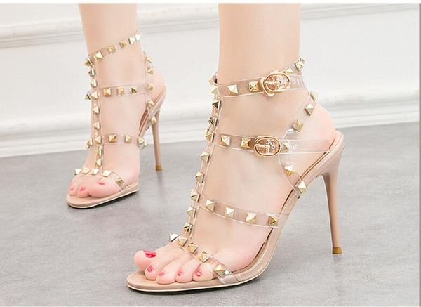 design womens slingbacks designer gladiator sandals women rivet shoes nude extreme high heels pumps 8cm heel 34 35 36, Black
design womens slingbacks designer gladiator sandals women rivet shoes nude extreme high heels pumps 8cm heel 34 35 36, Black