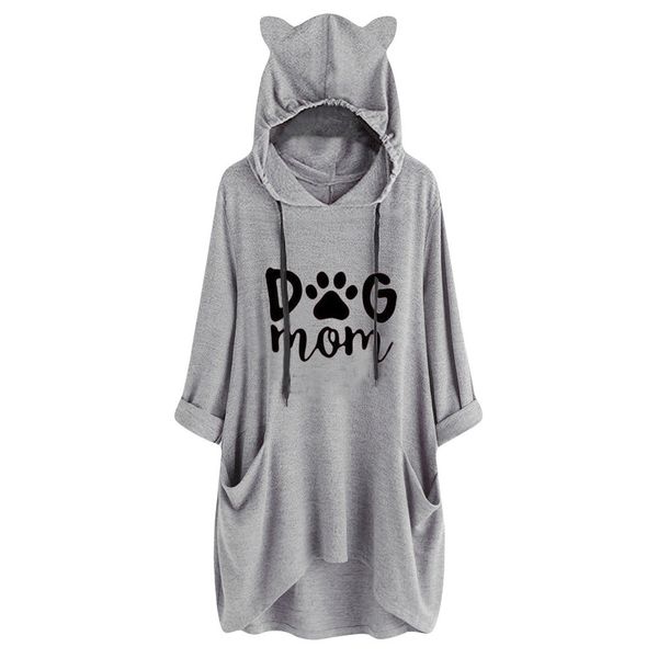 women long sweatshirt cat ear oversized hoodies loose casual hooded autumn long sleeves pocket irregular sudadera mujer 2019, Black
women long sweatshirt cat ear oversized hoodies loose casual hooded autumn long sleeves pocket irregular sudadera mujer 2019, Black