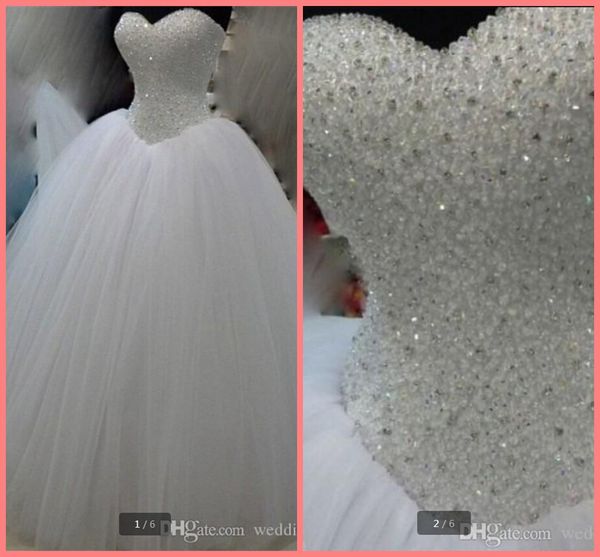2020 real picture bling bling ball gown corset puffy wedding dress beaded crystals sweetheart neck sleeveless wedding dresses selling, White
2020 real picture bling bling ball gown corset puffy wedding dress beaded crystals sweetheart neck sleeveless wedding dresses selling, White