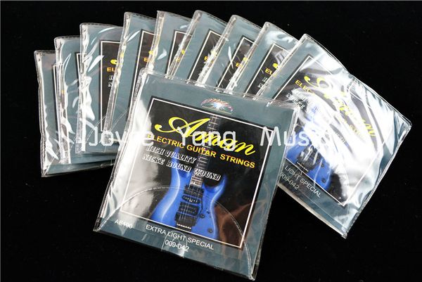 10 sets of aman ae190/200 electric guitar strings 1st-6th strings 009-042(010-046) extra light special strings wholesales
10 sets of aman ae190/200 electric guitar strings 1st-6th strings 009-042(010-046) extra light special strings wholesales
