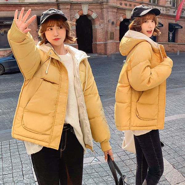 down cotton woman short coltsfoot season 2019 bread serve cotton-padded jacket easy thickening cotton-padded clothes loose coat, Black
down cotton woman short coltsfoot season 2019 bread serve cotton-padded jacket easy thickening cotton-padded clothes loose coat, Black