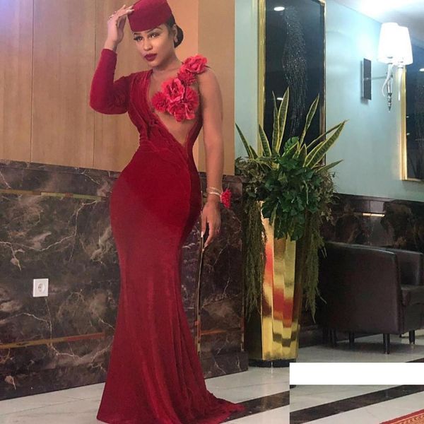 red mermaid velvet evening dresses jewel neck long sleeve ruched prom gowns sweep train plus size formal dress, Black
red mermaid velvet evening dresses jewel neck long sleeve ruched prom gowns sweep train plus size formal dress, Black