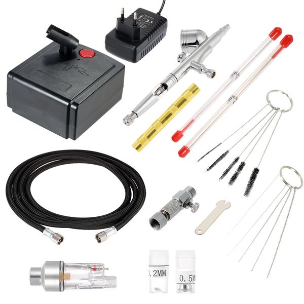 professional 0.3mm dual action airbrush air compressor kit for art painting manicure spray model brush tool set
professional 0.3mm dual action airbrush air compressor kit for art painting manicure spray model brush tool set