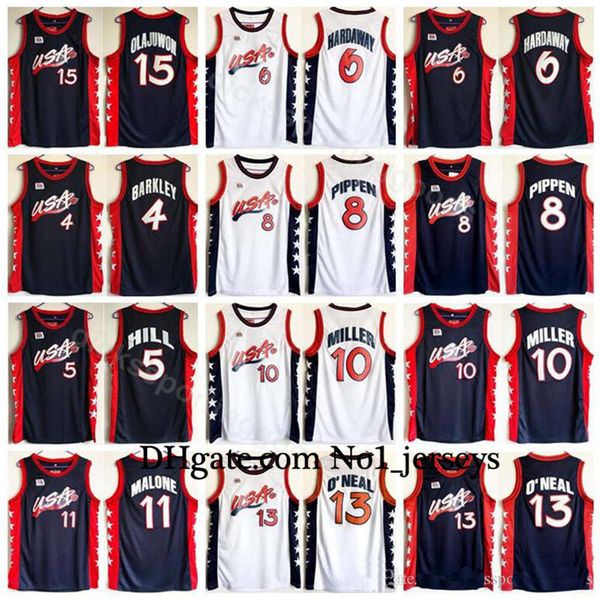 1996 us dream three basketball 11 karl malone jersey men navy blue white 5 grant hill 10 reggie miller 13 shaquille o'neal, Black;red
1996 us dream three basketball 11 karl malone jersey men navy blue white 5 grant hill 10 reggie miller 13 shaquille o'neal, Black;red