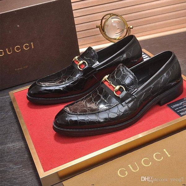20ss luxury крокодилов из натуральной кожи мужские смарт повседневная обувь euro fashion top brand узелок круглого toe party wear мужской пл, Black
20ss luxury крокодилов из натуральной кожи мужские смарт повседневная обувь euro fashion top brand узелок круглого toe party wear мужской пл, Black