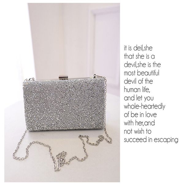 european and american style explosion models with diamond chain ladies clutch bag sequined surface evening bag
european and american style explosion models with diamond chain ladies clutch bag sequined surface evening bag