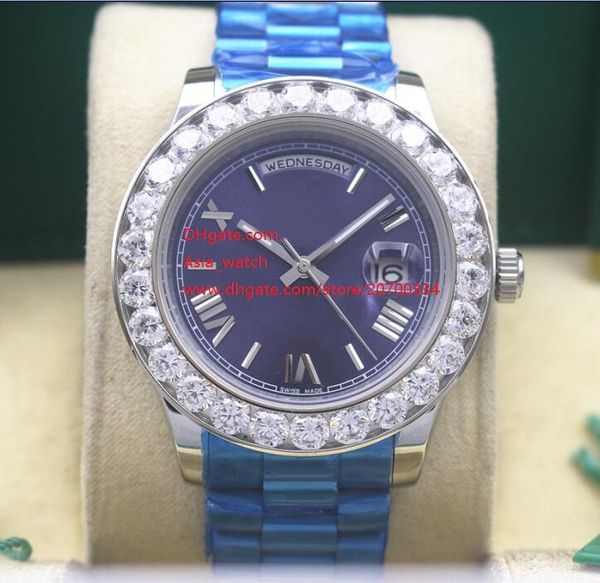 factory supplier wristwatches sapphire glass 41mm day-date blue dial 228239 diamond bezel automatic mechanical mens watches, Slivery;brown
factory supplier wristwatches sapphire glass 41mm day-date blue dial 228239 diamond bezel automatic mechanical mens watches, Slivery;brown