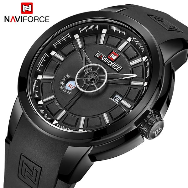 new naviforce men's watches sport watch men quartz analog rubber strap waterproof mens casual wrist watch, Slivery;brown
new naviforce men's watches sport watch men quartz analog rubber strap waterproof mens casual wrist watch, Slivery;brown