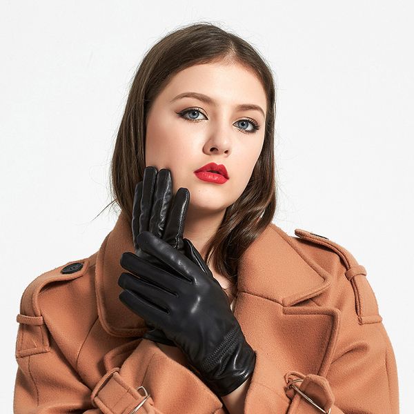 2018 new women' gloves genuine leather sheep skin gloves spring autumn and winter fashion female al-01, Blue;gray
2018 new women' gloves genuine leather sheep skin gloves spring autumn and winter fashion female al-01, Blue;gray