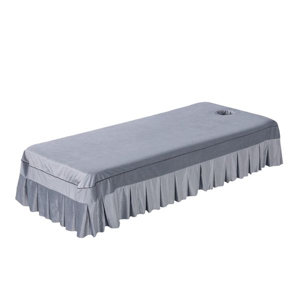 velvet massage table skirt cosmetic bed valance sheet cover with face hole (fit beds within 90cm width
velvet massage table skirt cosmetic bed valance sheet cover with face hole (fit beds within 90cm width