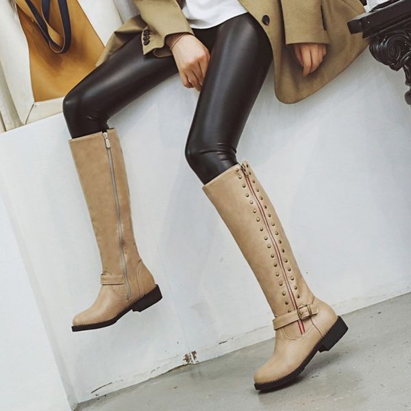 women knee high boots low heels autumn matin shoes woman zapatos mujer vintage gladiator booties wxz153, Black
women knee high boots low heels autumn matin shoes woman zapatos mujer vintage gladiator booties wxz153, Black