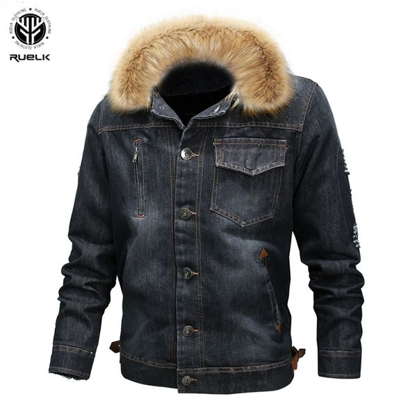 ruelk men jacket and coat trendy warm wool denim jacket 2018 winter fashion mens jean outwear male cowboy plus size 5xl, Black;brown
ruelk men jacket and coat trendy warm wool denim jacket 2018 winter fashion mens jean outwear male cowboy plus size 5xl, Black;brown