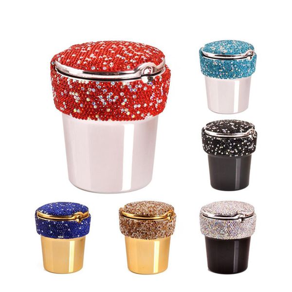 creative rhinestone led car ashtrays storage box for women crystal cigarette smoke cup portable auto car smokers cup accessories
creative rhinestone led car ashtrays storage box for women crystal cigarette smoke cup portable auto car smokers cup accessories