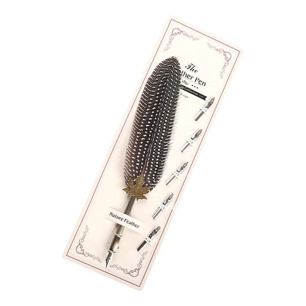 vintage feather metal pen nibbed dip writing ink quill pens set for school stationery gifts art supplies
vintage feather metal pen nibbed dip writing ink quill pens set for school stationery gifts art supplies