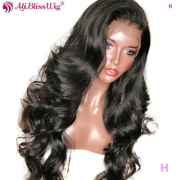 aliblisswig 360 lace frontal wig pre plucked with baby hair 150% density remy body wave wig human hair wigs for black women, Black;brown
aliblisswig 360 lace frontal wig pre plucked with baby hair 150% density remy body wave wig human hair wigs for black women, Black;brown
