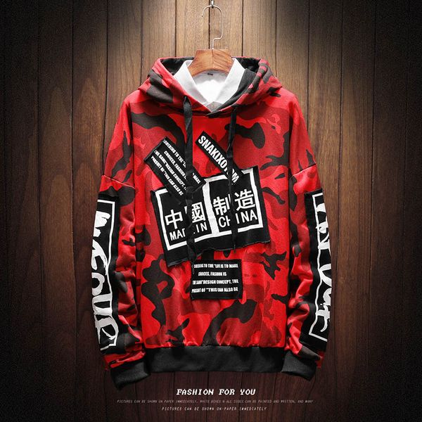camouflag autumn spring 2019 hoodie sweatshirt mens hip hop punk pullover streetwear casual clothes plus asian size m-5xl, Black
camouflag autumn spring 2019 hoodie sweatshirt mens hip hop punk pullover streetwear casual clothes plus asian size m-5xl, Black