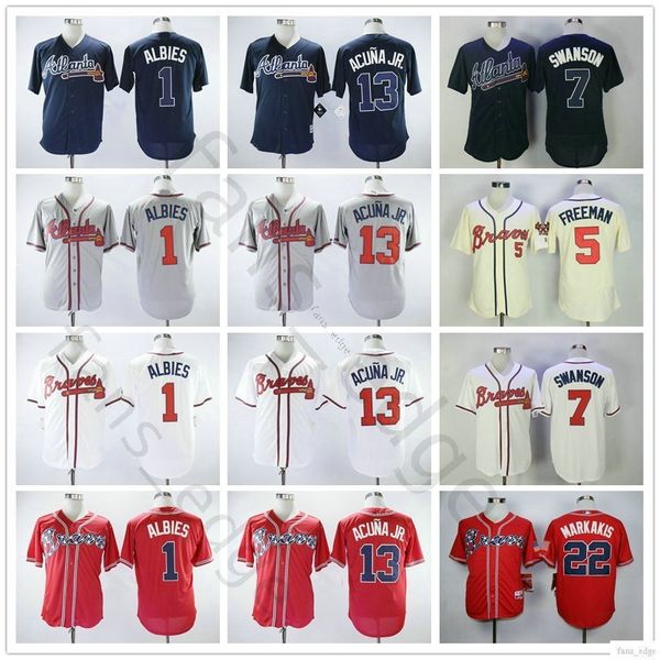 Atlanta 1 Albies 5 Freddie Freeman 7 Swanson 10 Chipper Jones 44 Hank Aaron 3 Dale Murphy 22 Markakis #13 Ronald Acuna Jr. Jerseys
Atlanta 1 Albies 5 Freddie Freeman 7 Swanson 10 Chipper Jones 44 Hank Aaron 3 Dale Murphy 22 Markakis #13 Ronald Acuna Jr. Jerseys