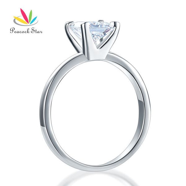 peacock star sterling solid 925 silver solitaire wedding anniversary engagement ring 1 ct princess cut cfr8025 c18122501, Slivery;golden
peacock star sterling solid 925 silver solitaire wedding anniversary engagement ring 1 ct princess cut cfr8025 c18122501, Slivery;golden