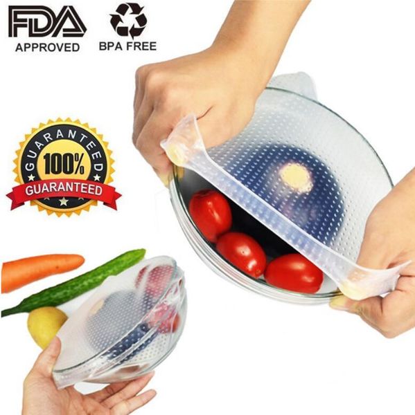 4pc et food grade keeping fre h wrap reu able high tretch ilicone food wrap eal vacuum cover tretch lid environmental kitchen tool 
4pc et food grade keeping fre h wrap reu able high tretch ilicone food wrap eal vacuum cover tretch lid environmental kitchen tool