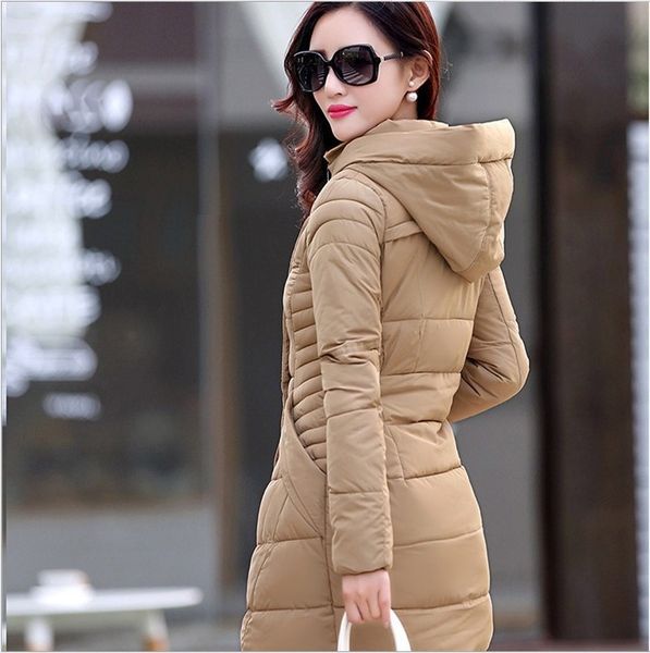 zogaa long jackets women's winter warm thicken parkas coat solid slim long parkas cotton padded outwear button zipper overcoats, Black
zogaa long jackets women's winter warm thicken parkas coat solid slim long parkas cotton padded outwear button zipper overcoats, Black
