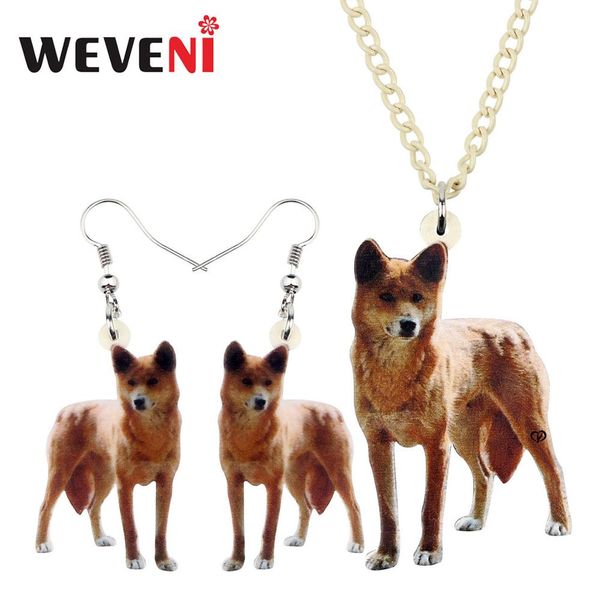 weveni acrylic standing australian wild dog necklace earrings jewelry sets novelty decorations girl teens lady charms party gift, Silver
weveni acrylic standing australian wild dog necklace earrings jewelry sets novelty decorations girl teens lady charms party gift, Silver