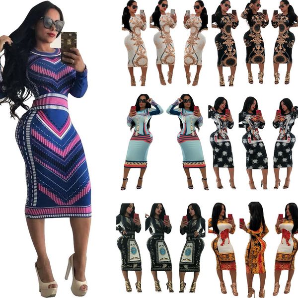 Women Prints Casual Vestidos Dresses Ladies Evening Party Long Sleeve Midi Bodycon Dress
Women Prints Casual Vestidos Dresses Ladies Evening Party Long Sleeve Midi Bodycon Dress