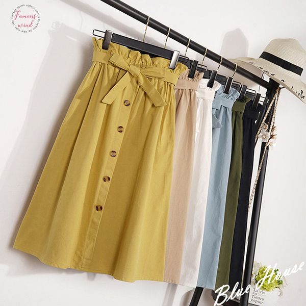 summer autumn skirts womens 2018 midi knee length korean elegant button high waist skirt female pleated school skirt, Black
summer autumn skirts womens 2018 midi knee length korean elegant button high waist skirt female pleated school skirt, Black