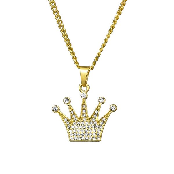 fashion designer necklace men hip hop jewelry full rhinestone crown pendant 18k gold plated 60cm long chains trendy punk necklaces for men, Silver
fashion designer necklace men hip hop jewelry full rhinestone crown pendant 18k gold plated 60cm long chains trendy punk necklaces for men, Silver