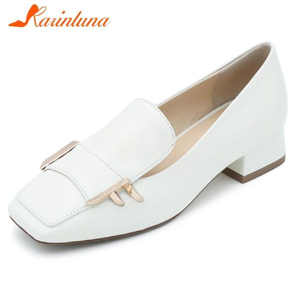 karin new arrivals genuine cow leather chunky heels concise shoes woman pumps slip on metal decoration pumps women shoes, Black
karin new arrivals genuine cow leather chunky heels concise shoes woman pumps slip on metal decoration pumps women shoes, Black